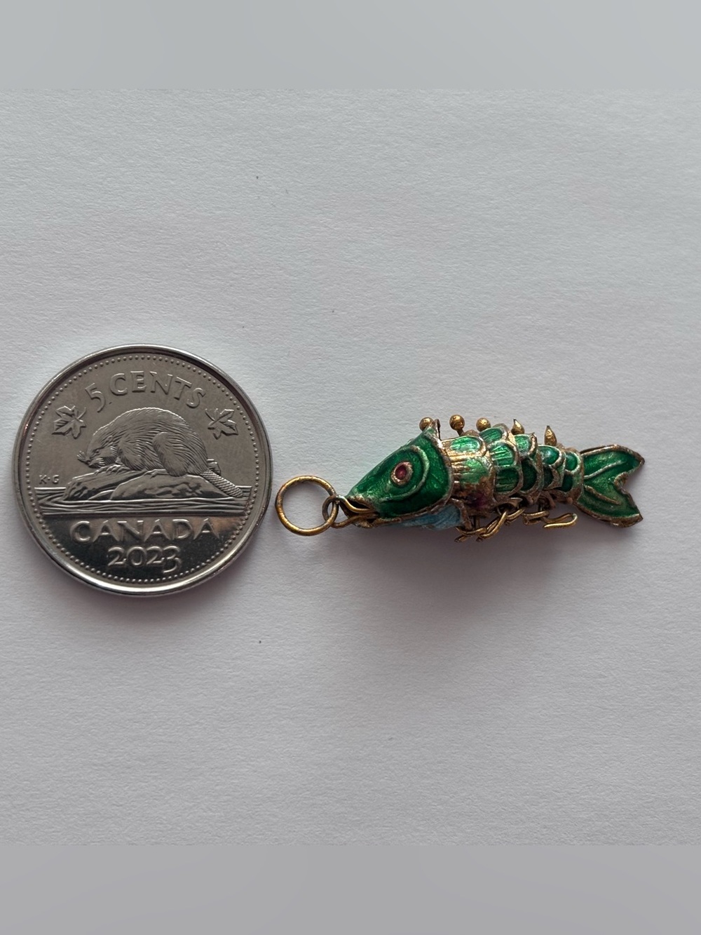 Vintage Chinese Green Fish
Pendant/Ornament